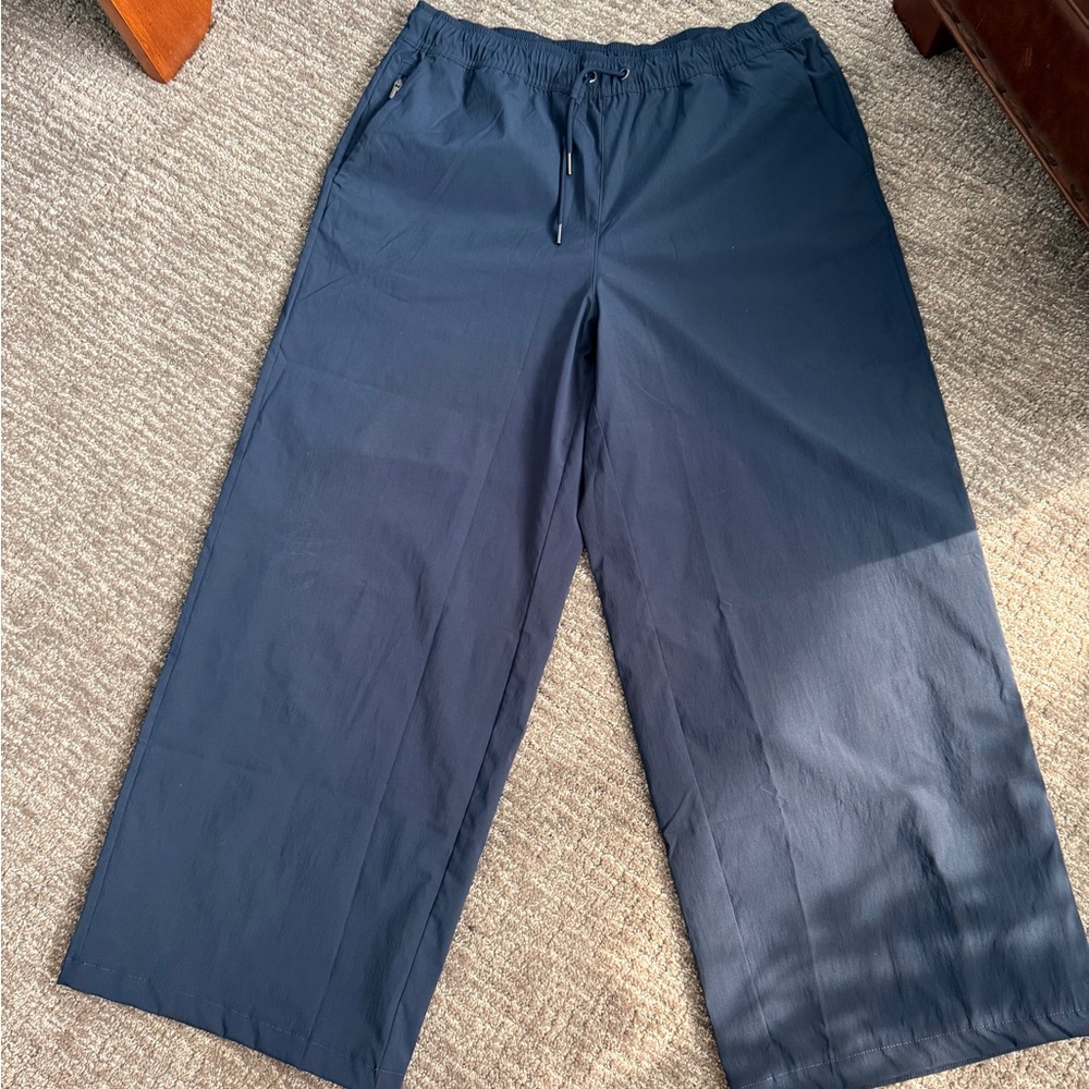 Athleta Navy Wide Leg Pants